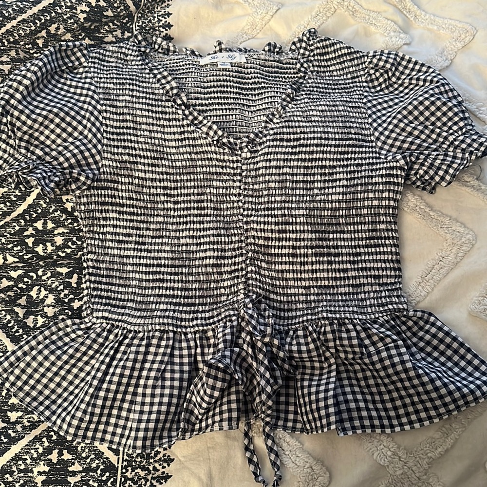 Cinched crop top